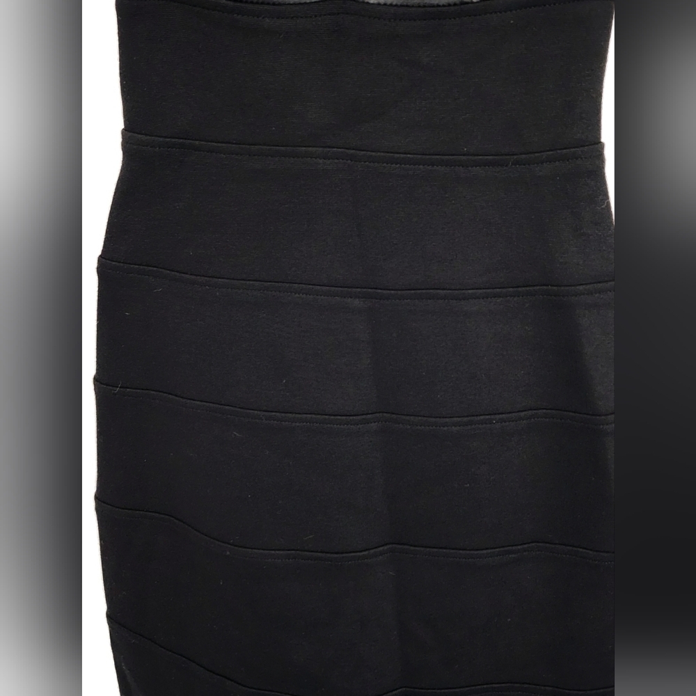 Donna Ricco Dress Satin Bodice Tie Back Sash Black Soze 4 - Picture 5 of 13